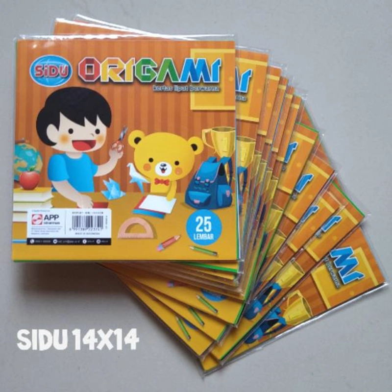 Product image Bintang Terang ATK - KERTAS LIPAT / KERTAS ORIGAMI SIDU 100 LEMBAR (Kecil/Sedang/Besar) Kecil 12x12 Warna Warni
