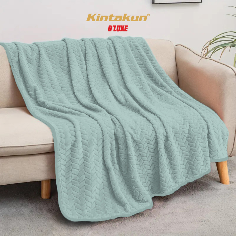 Product image Kintakun - Kintakun Selimut Lembut & Mewah Luxury 160x200cm Jacquard Colourfull 160 x 200 Minty