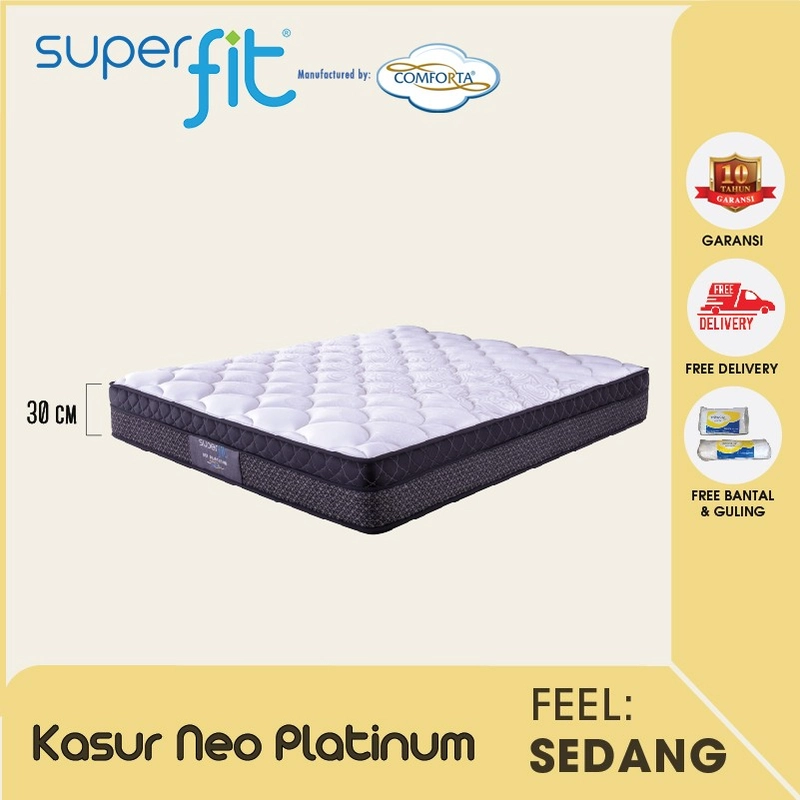 Product image Comforta - SUPERFIT By Comforta Springbed Neo Platinum Mattress Only 90x200 PUTIH