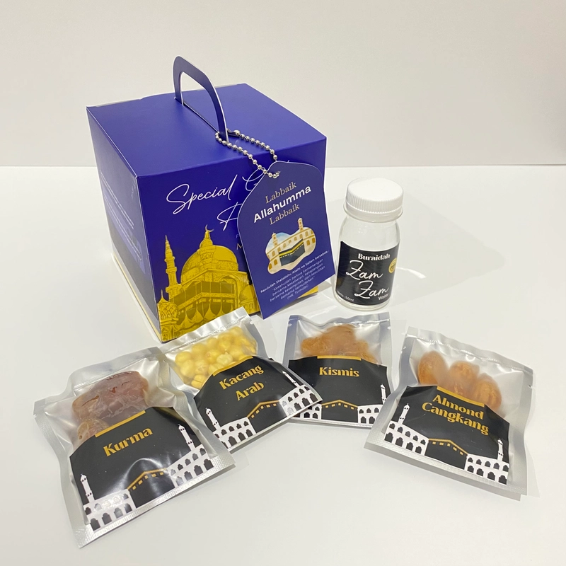Product image Aliya - Paket Jayyid Oleh Oleh Haji Umroh Box Premium Ekslusif Buraidah Paket Jayyid 2 Biru