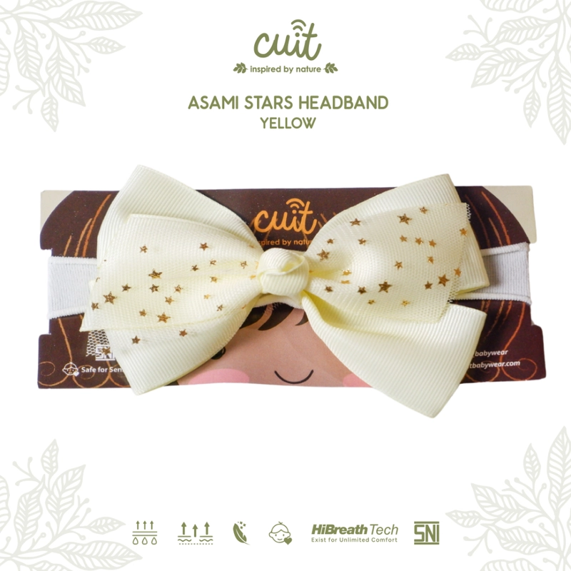 Product image Kintakun Baby - Kintakun Baby X CUIT Baby Headband Pita Pompom Bandana Bayi - Asuka Asami Asami Yellow