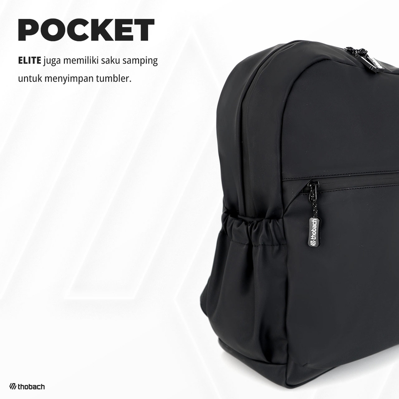 Product image Thobach official - THOBACH-BACKPACK WATERPROOF ELITE TAS RANSEL PRIA WANITA PREMIUM All size Black