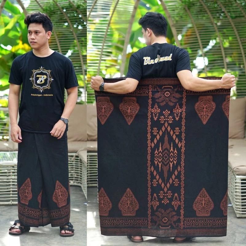 Product image Kois Batik - SARUNG DEWASA SANTRI QYT Sarung dewasa Hitam