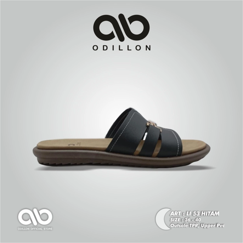 Product image Odillon - Odillon - LI 53 / Sandal Slip On Wanita Casual 36 BLACK