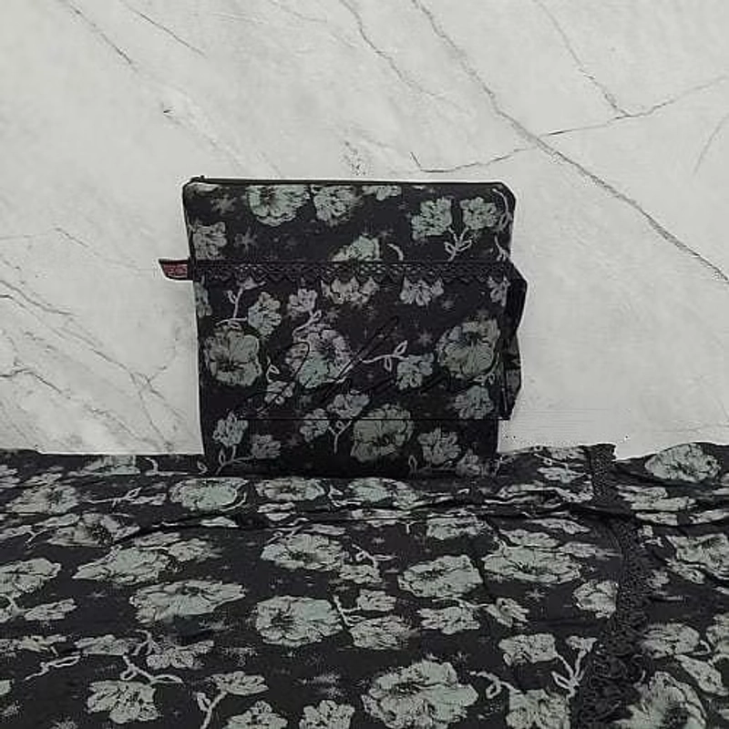 Product image Alifa Shop - Mukena Hitam/Mukena Katun/Mukena Katun Rayon Viscose Premium/Alifa Shop All Size Hitam Motif Random