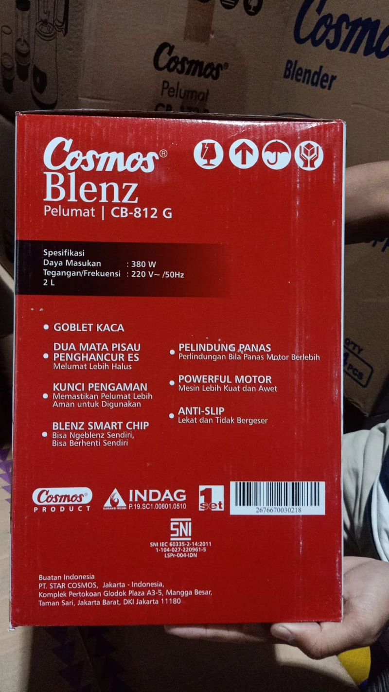 Product image NDA Store - Blender Kaca Blenz CB-812 G 2 liter BerhentiSendri 2 liter white