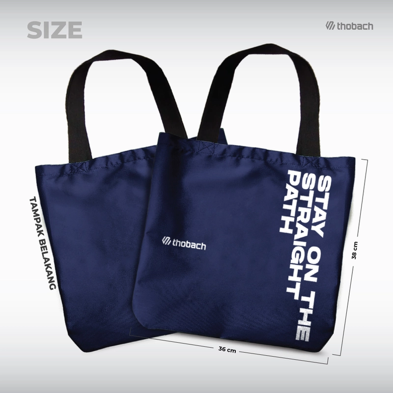 Product image Thobach official - THOBACH Tote Bag Cordura STAY ON THE STRAIGHT PATH Warna Army