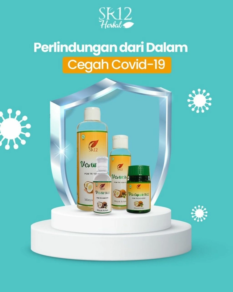 Product image SR12 VCO Minyak Kelapa Murni Menumbuhkan Rambut Lebat 100 ml VCO