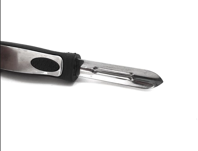 Product image Cypruz Official Surabaya - Pisau Pengupas Kulit Buah dan Sayur AD-1285 20 cm Silver
