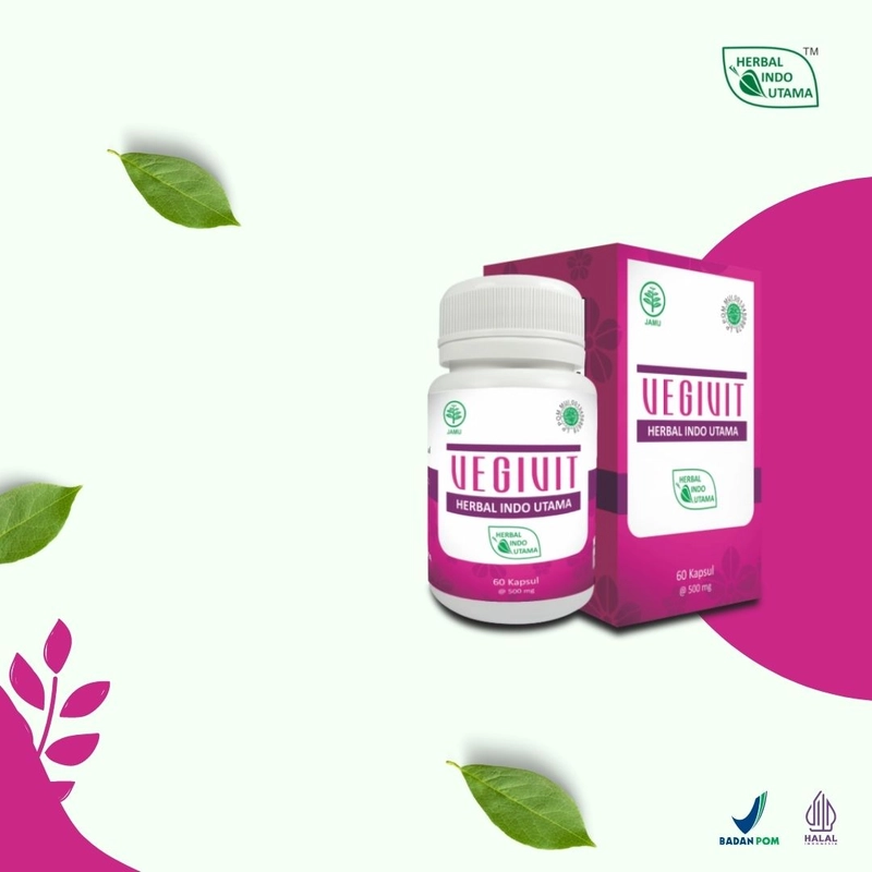 Product image Herbal Indo Utama - VEGIVIT Herbal Memperlancar Haid Menstruasi Lancarkan Datang Bulan 60 Kapsul 60 Kapsul Kapsul Serbuk
