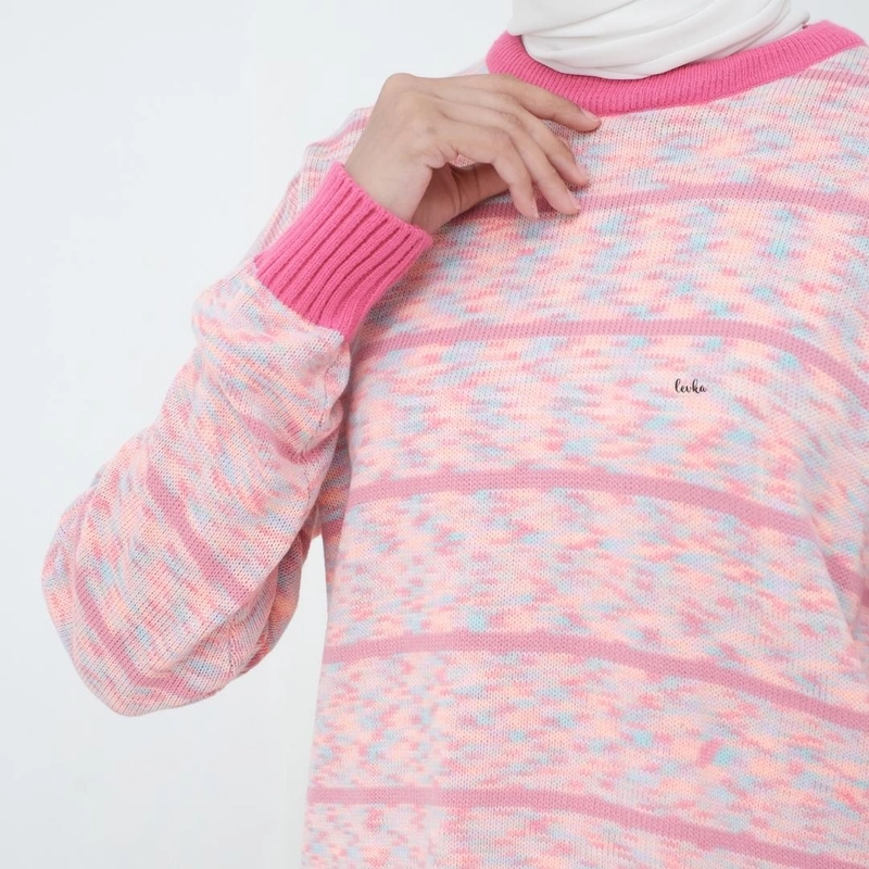 Product image Leika - RANA SWEATER RAJUT DEWASA / KNITWEAR WANITA WARNA PINK