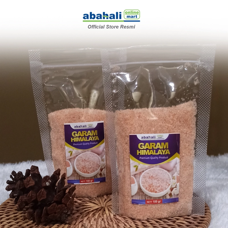 Product image Abahali Mart - Garam Himalaya Pink 100gr Garam Alami untuk Masak & Kesehatan Pink Salt Alami 100gr Garam Himalaya
