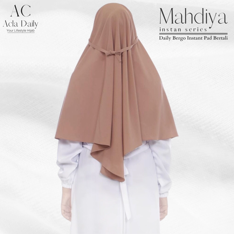 Product image Acla Daily - Mahdiya Instan Series Daily Bergo Instant Pad Bertali L Black