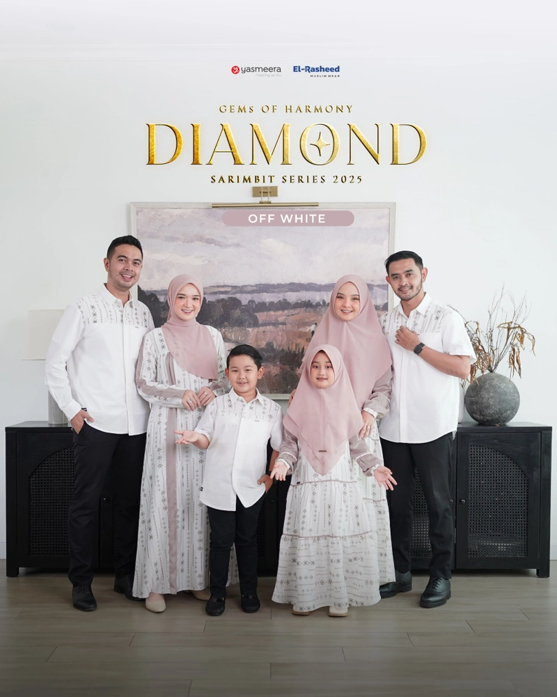 Product image Yasmeera Official - SARIMBIT 2025 DIAMOND SERIES - OFF WHITE 3XL GAMIS IBU STYLE 1