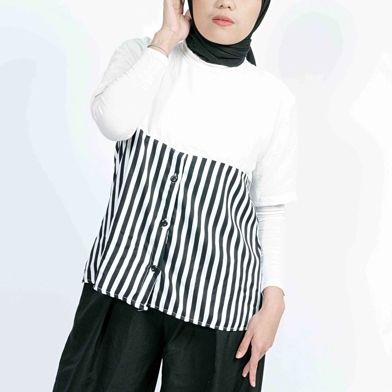 Product image Sseolshop - Sisil Atasan Wanita Kekinian L BW