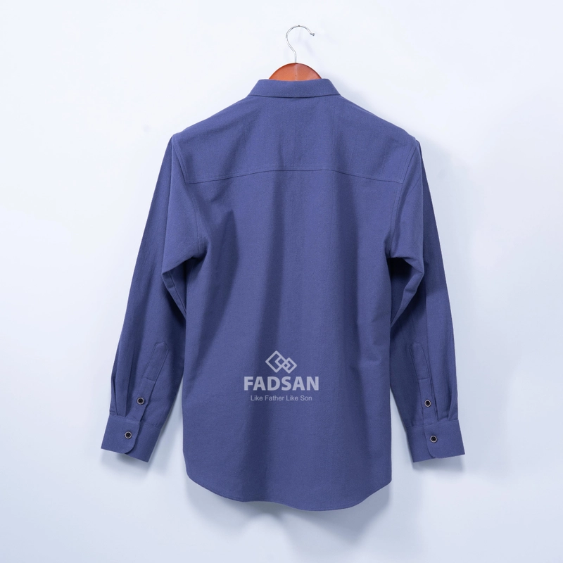 Product image FADSAN - Kemeja Koko Lengan Panjang Couple Ayah & Anak Warna Storm Blue - Grit Series SIZE ANAK XS GRIT STORM BLUE
