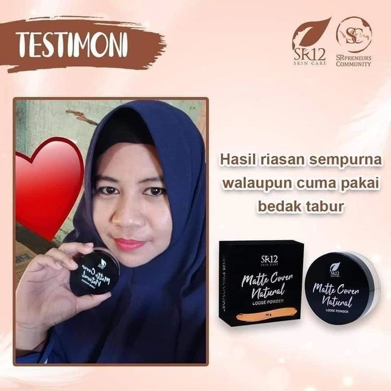 Product image SR12 Loose Powder SPF 20 Tahan Lama Full Coverage Dan Flawless Finished 15 gr Loose Powder Natural