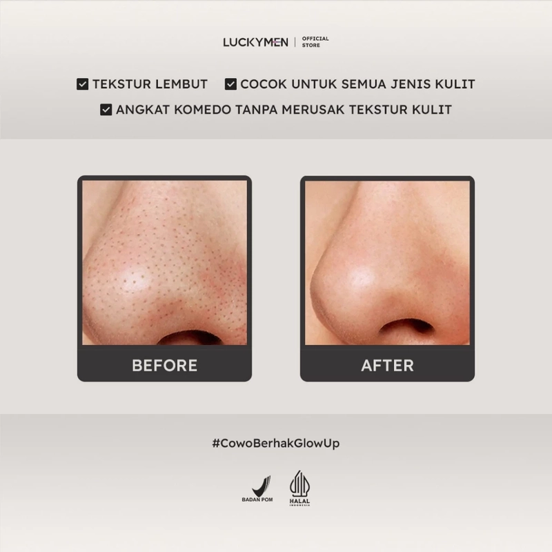 Product image Luckymen - Charcoal Mask Extra Brightening 30gr Hitam