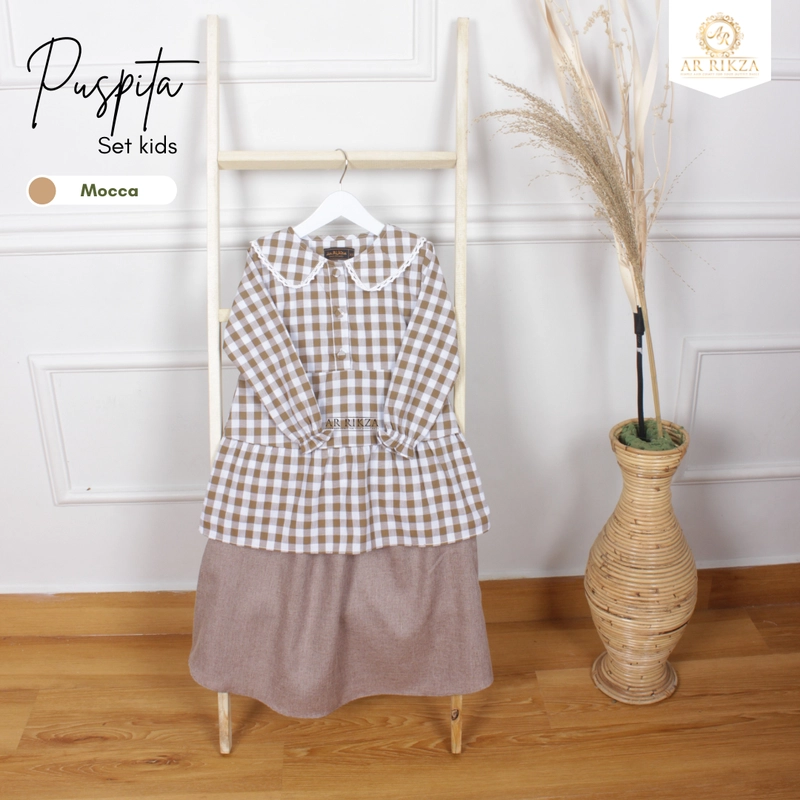 Product image Tunik Kids Puspa XS Mocca