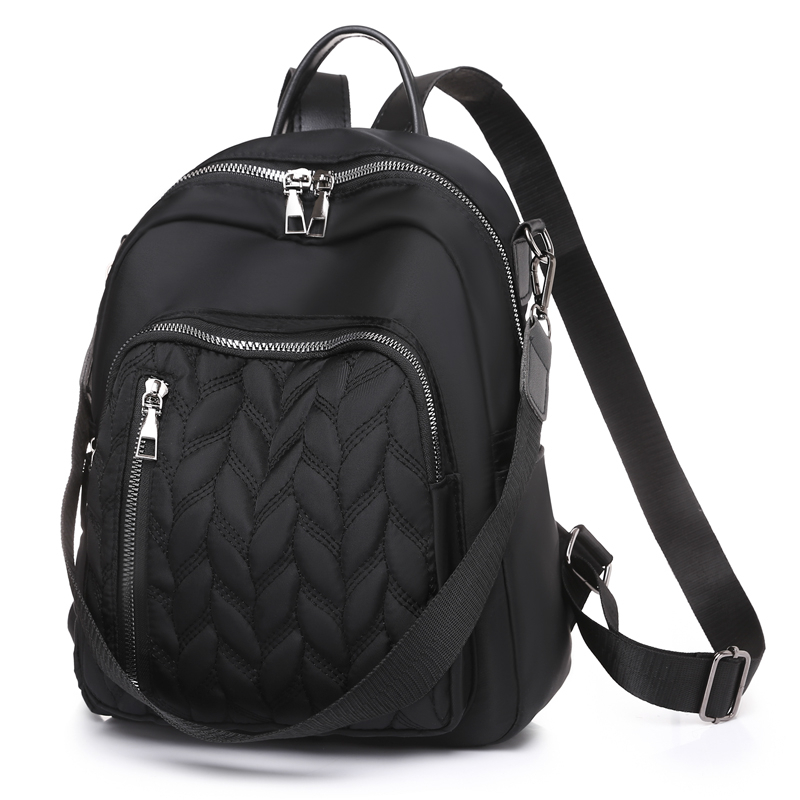 Product image CBL - Ransel JOANNA - Tas Ransel Backpack Wanita Bordir Waterproof Bahan Nilon Big Hitam