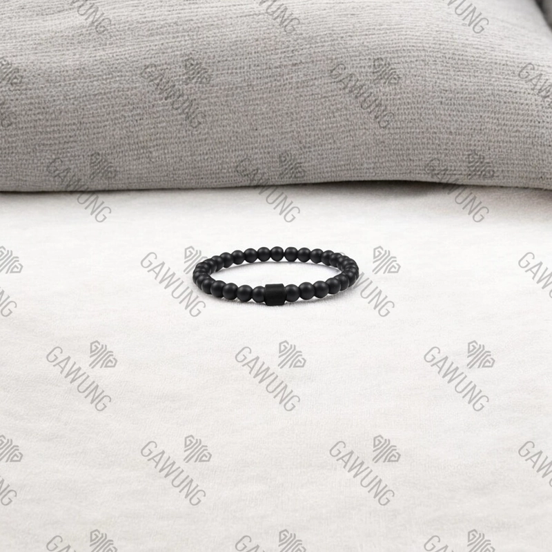 Product image GAWUNG - Gelang Tasbih Hitam Doff Classic 33 Butir Dzikir Pria Aesthetic Simple Keren GGT33C dewasa hitam