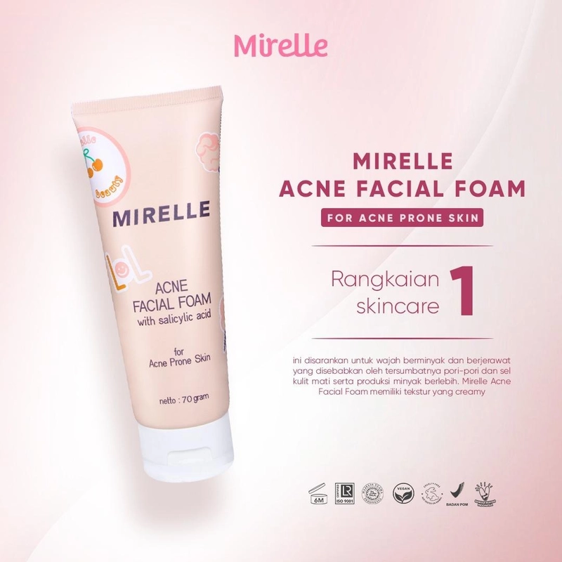 Product image Mirelle - [Mirelle+] Paket Hempas Jerawat - Skincare untuk Kulit Berjerawat & Bruntusan 200 gram Paket Hempas Jerawat