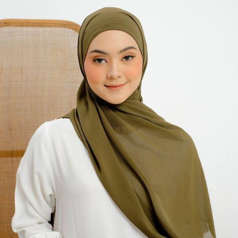 Product image Leika - PASHMINA INNER 2 IN 1 (INSTAN) CERUTI ALLSIZE Army