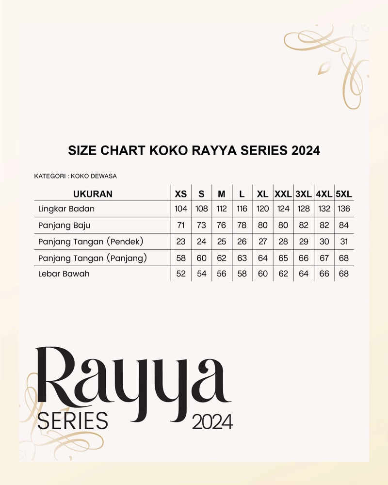 Product image Nibras Bandung - Sarimbit Rayya Series 2024 Nenofa Beige XS Koko Ayah