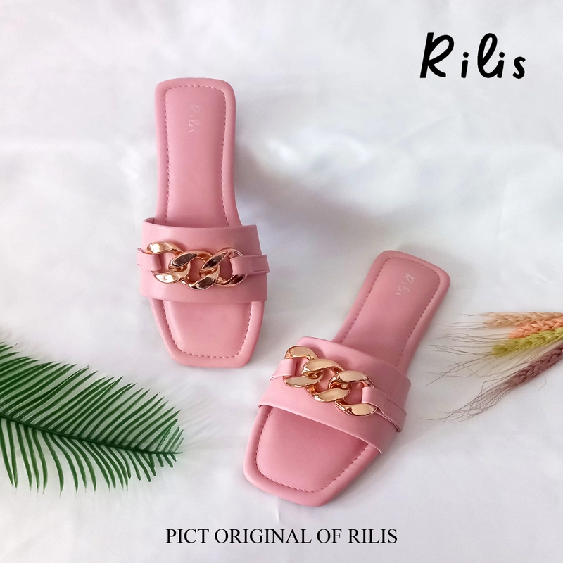 Product image Rilis - Sandal Flat Wanita Yuri (Rilis 44) 37 Pink