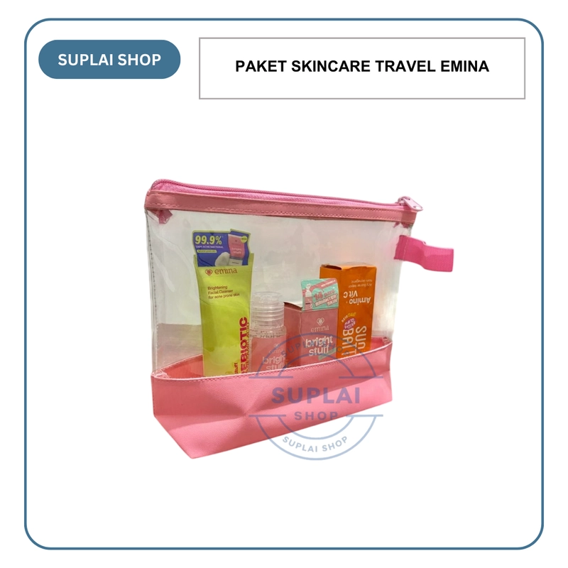 Product image SUPLAI SHOP - Paket Skincare Wajah Travel Emina Kemasan 4 Item