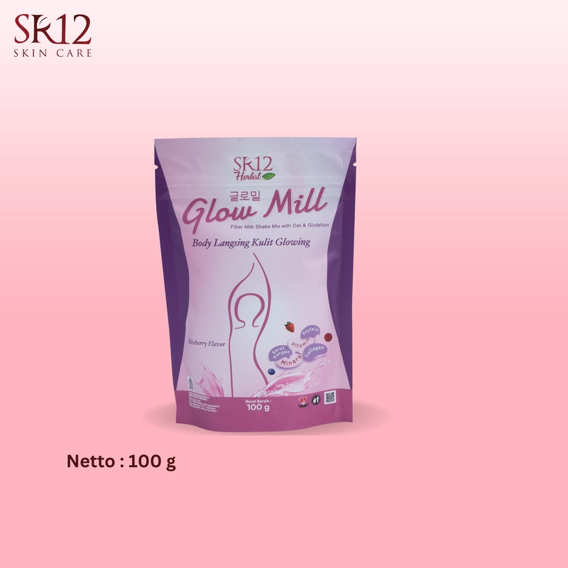 Product image SR12 Glow Mill Beauty Drink Solusi Badan Langsing Kulit Glowing 100gr Mix Berry