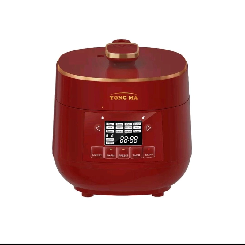Product image Rizki Electronics - YONG MA Rice Cooker Pressure Cooker SMP 7015 0,8 L/jawa merah/biru