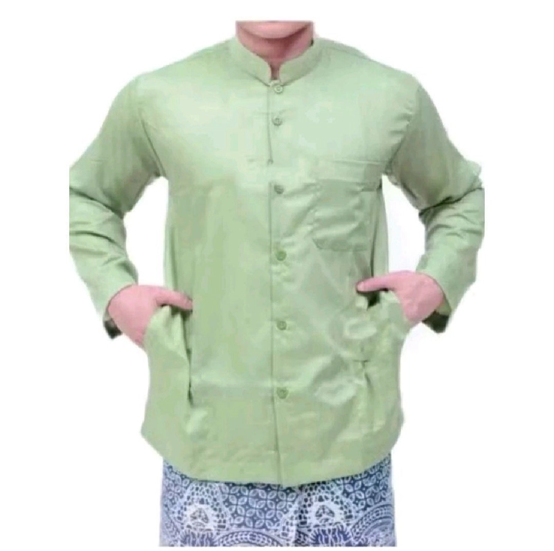 Product image Batik Alfin - Baju koko pria dewasa motif Haibah modern terbaru koko series terabaru M Haibah sage