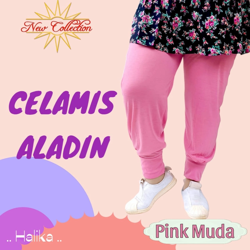 Product image Halika - Celamis Aladin Warna Terbaru Standar Pink Muda