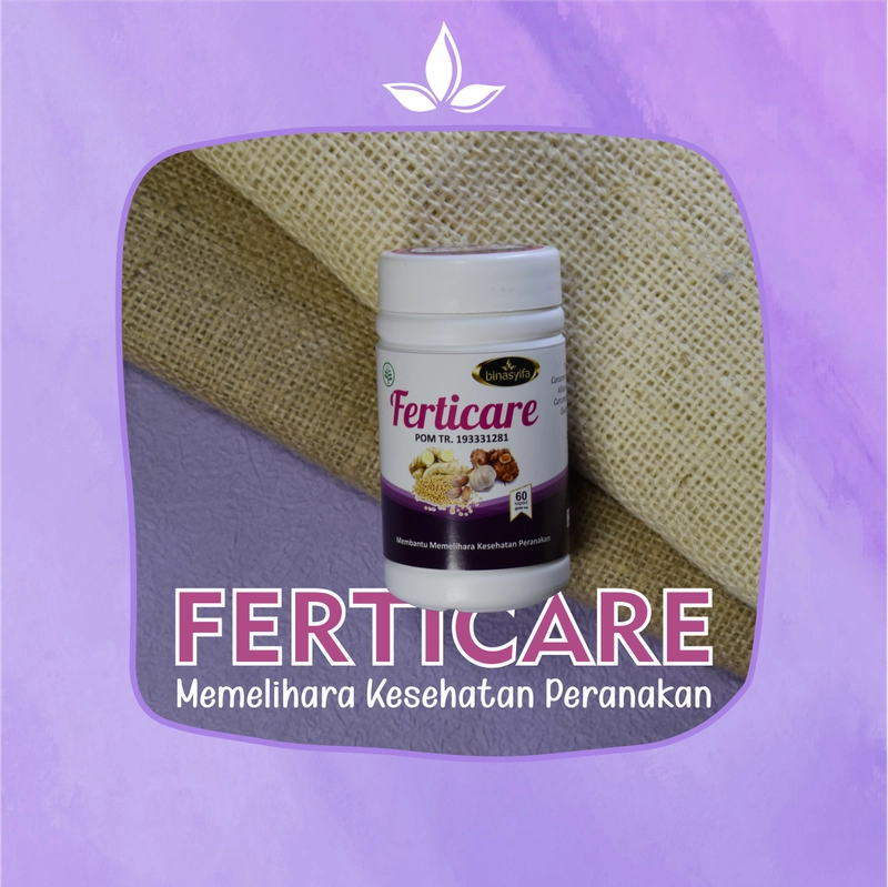 Product image FERTICARE Obat Herbal Promil Penyubur Kandungan Mengatasi Nyeri Haid Tidak Teratur Binasyifa Herbal 60 kapsul Herbal
