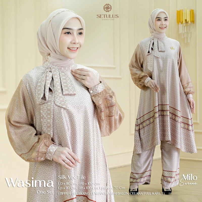 Product image Griya Busanaku Solo - Wasima one set wanita original brand All Size Millo