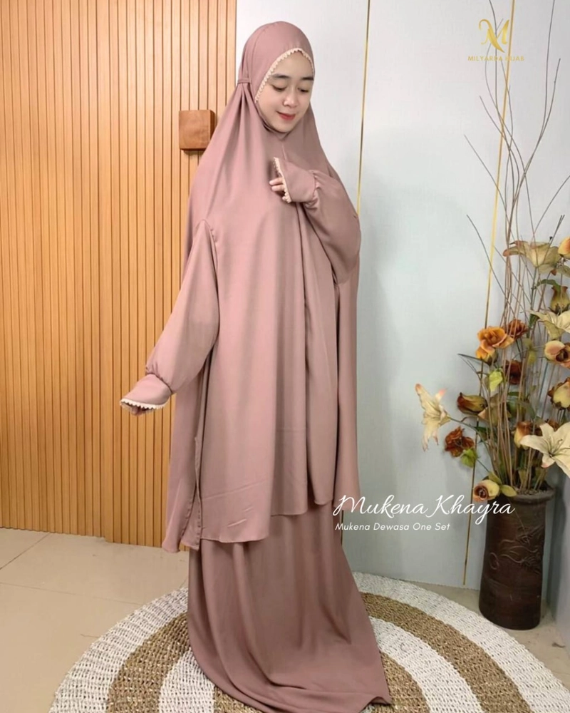 Product image Milyarda Hijab Official - Mukena Khayra All size Hazelnut