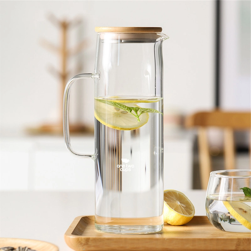 Product image RUMAH RAYA - (PO) Teko Pitcher Teh Kopi Jus Glass 1380ml - YS-6337 1300ml Putih
