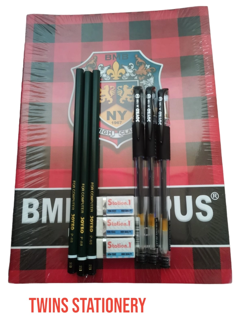 Product image TWINS STATIONERY - Paket Bundling 2 Buku Big pulpen pensil penghapus Paket Bundling 2 Buku Big 36L 3/3/3/3