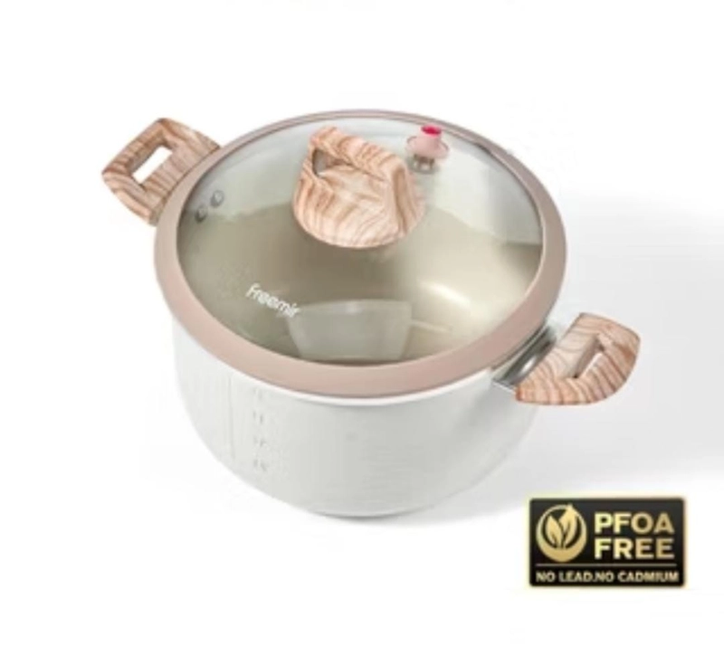 Product image Rizki Electronics - freemir Panci Sup Gentong 24cm 5,5 liter hitam/beige