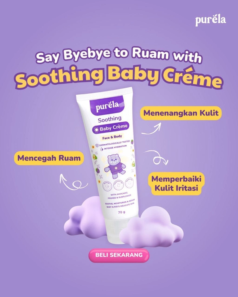 Product image Reglow skincare - PURELA Skincare Anak Soothing Baby Cream 70gram 70gram cream