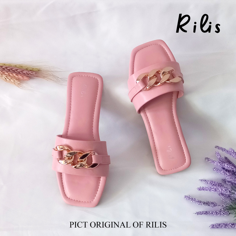 Product image Rilis - Sandal Flat Wanita Yuri (Rilis 44) 37 Pink