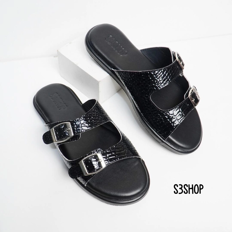 Product image S3SHOP - Sandal Reyco S3shop Sandal Wanita Premium Karet Sendal 37 Black