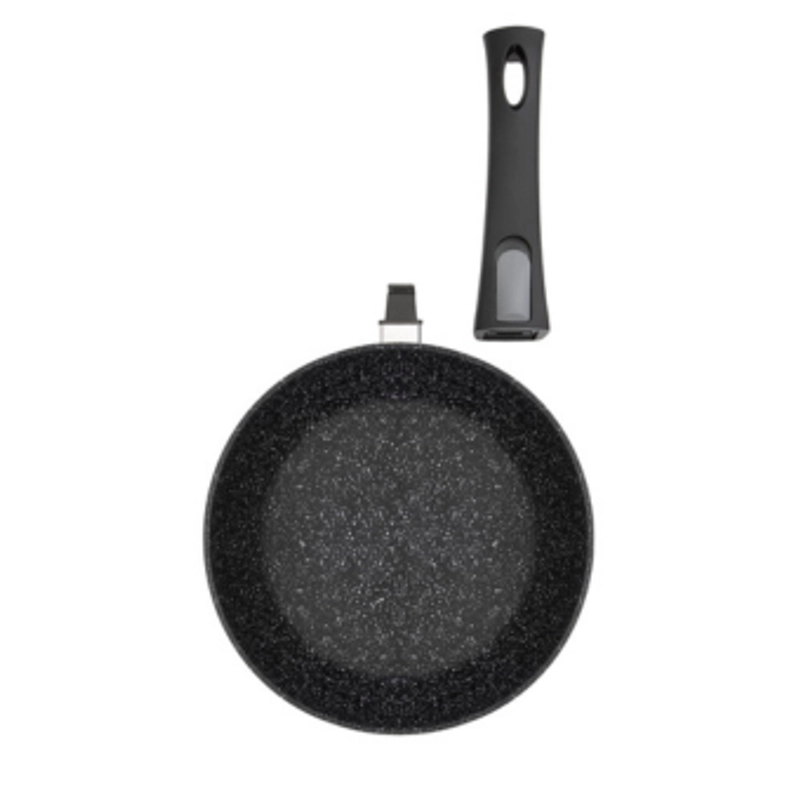 Product image KJU - RESTO ALUMINIUM DEEP FRYPAN - ARIES - 28CM 28cm Hitam