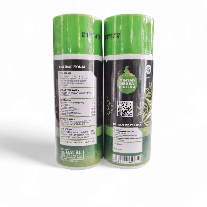 Product image Minyak Herba Sinergi HNI - Obat Oles Untuk Meredakan Pegal Linu Nyeri Sendi dan Memar 100 ml
