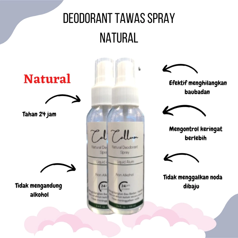Product image Queisha Store - Deodorant spray tawas natural 100 ml natural