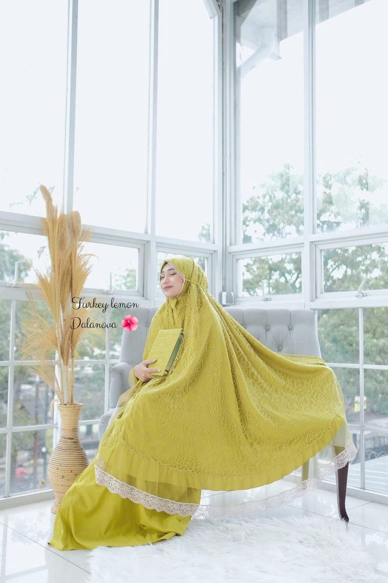 Product image AL Irsyad Store - MUKENA TURKEY DALANOVA Free Parfum Mymozza JUMBO LEMON