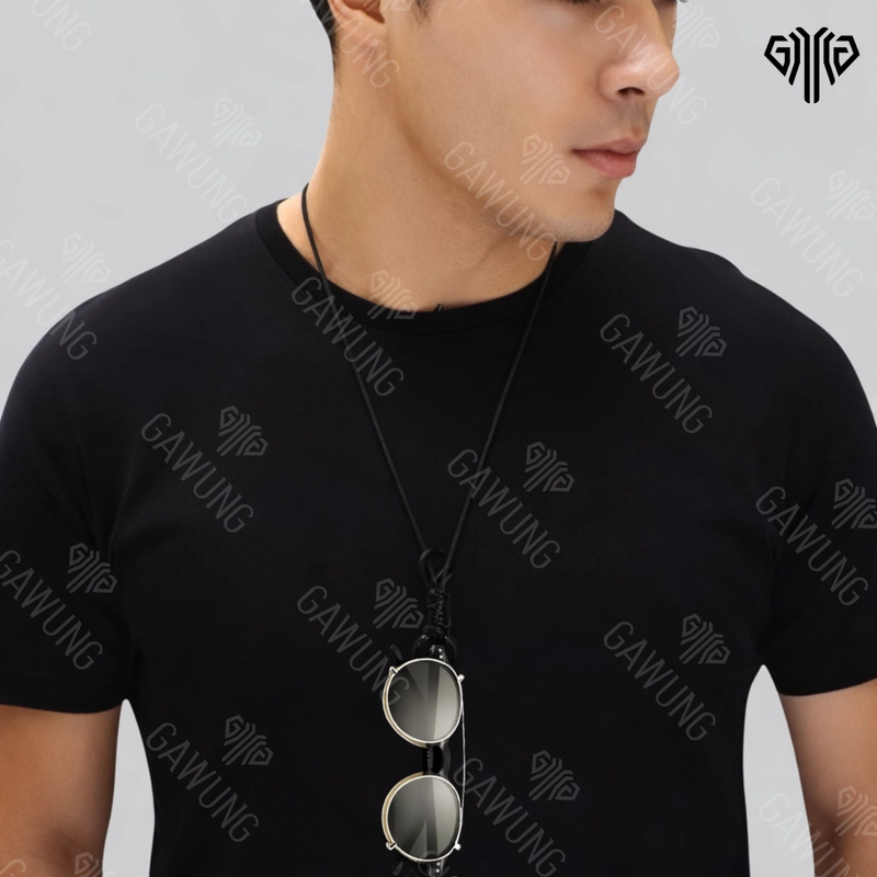 Product image GAWUNG - GAWUNG - Kalung Strap Kacamata Model Vintage Traveling Anti Lost Aesthetic KCKAVIN strap Hitam
