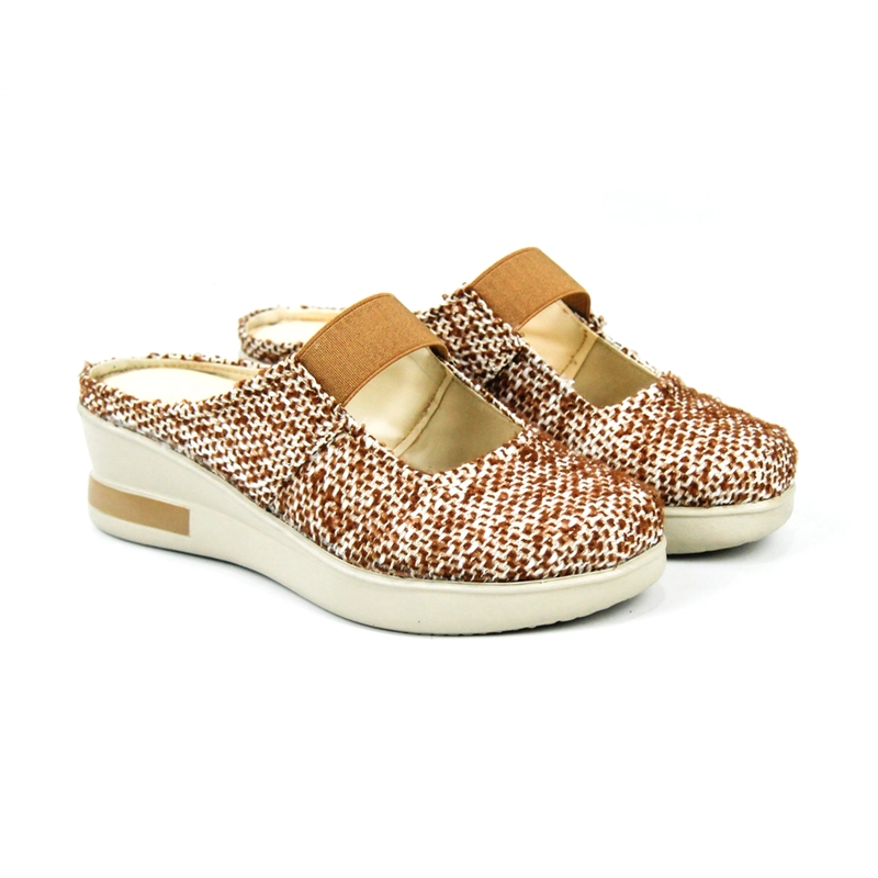Product image Working Shoes - NEW ARRIVAL SANDAL FASHION WANITA WORKING WEDGES 06 KEKINIAN 37 Cokelat