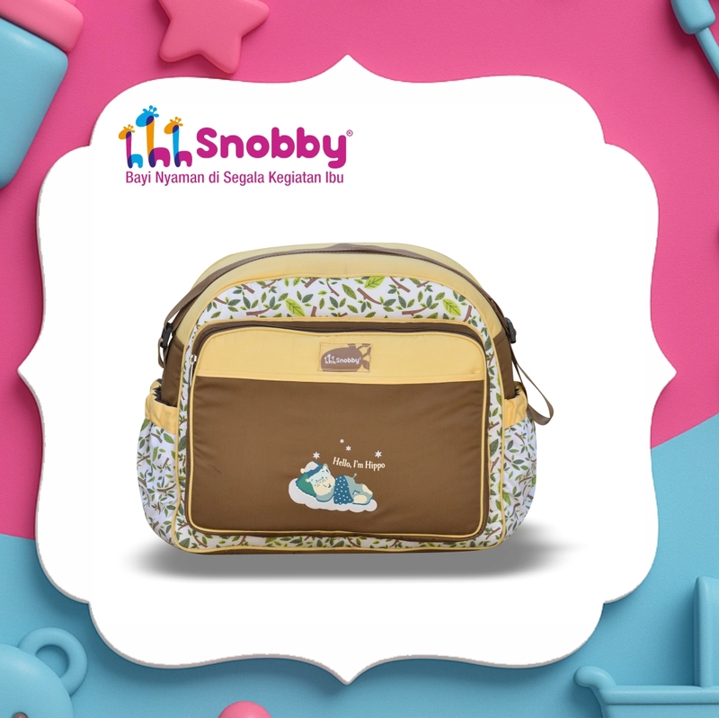 Product image SNOBBY BABY - Tas Bayi Besar Snobby Hippo Sereis TPT 3173 Tas Besar coklat tua